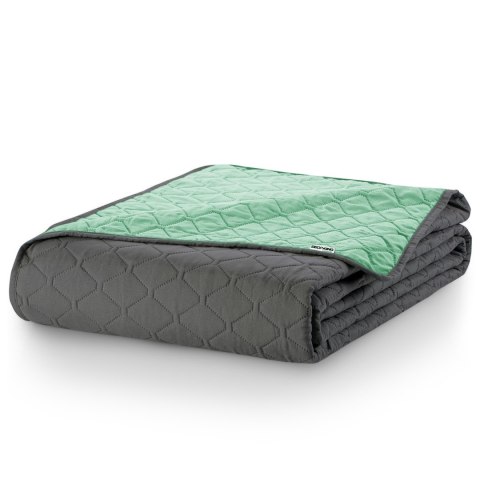 Narzuta AXEL  miętowy materiał mikrofibra 170x210 DecoKing - CHON/AXEL/MINT+STEEL/170X210