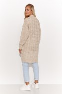 Sweter Kardigan Model S134 Beige Melange - Makadamia Makadamia