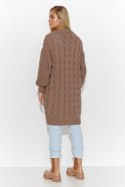 Sweter Kardigan Model S134 Cappuccino - Makadamia Makadamia