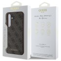 Guess 4G Metal Gold Logo - Etui Samsung Galaxy S24 FE (brązowy)