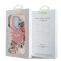 Guess IML Flower & Tonal Circle MagSafe - Etui iPhone 16 Pro (różowy)