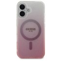 Guess IML Glitter Gradient MagSafe - Etui iPhone 16 Plus (różowy)