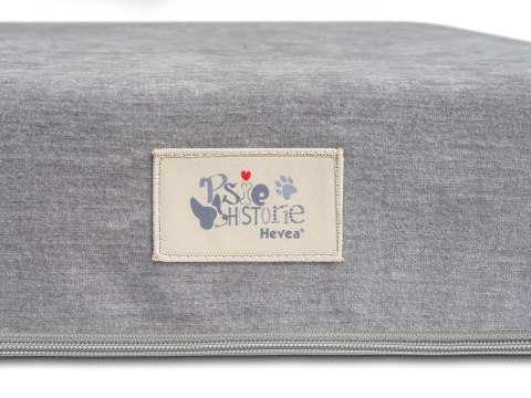 Legowisko ortopedyczne Psilądek Hevea Psie Historie 90x65 (szary ciemny)
