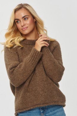 Sweter Damski Model S150 Brown - Makadamia Makadamia