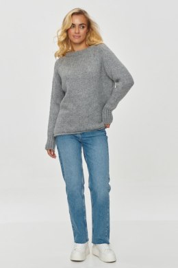 Sweter Damski Model S150 Grey Melange - Makadamia Makadamia