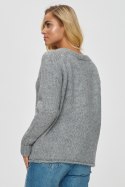 Sweter Damski Model S150 Grey Melange - Makadamia Makadamia