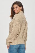 Sweter Damski Model S156 Beige - Makadamia Makadamia