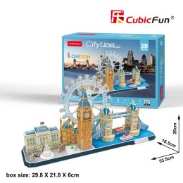 CUBIC FUN PUZZLE 3D CITY LINE LONDON - MC253H