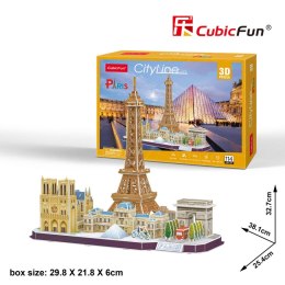 CUBIC FUN PUZZLE 3D CITY LINE PARIS - MC254H