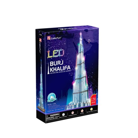 CUBIC FUN PUZZLE 3D LED BURJ KHALIFA 136 EL. - L133H