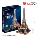 CUBIC FUN PUZZLE 3D LED WIEŻA EIFFLA 82 EL. - L091H