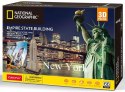 CUBIC FUN PUZZLE 3D NATIONAL GEOGRAPHIC EMPIRE STATE BUILDING - DS0977h