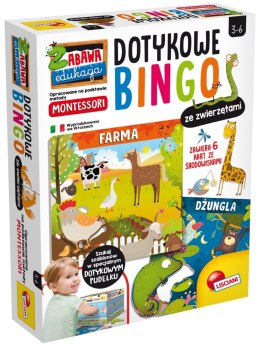 LISCIANI MONTESSORI DOTYKOWE BINGO ZE ZWIERZĘTAMI