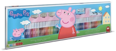 MULTIPRINT PEPPA PIG MEGAZESTAW KREATYWNE PISAKI 60 SZT