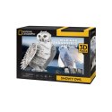 CUBIC FUN PUZZLE 3D NATIONAL GEOGRAPHIC ZAGROŻONE ZWIERZĘTA - PUCHACZ ŚNIEŻNY