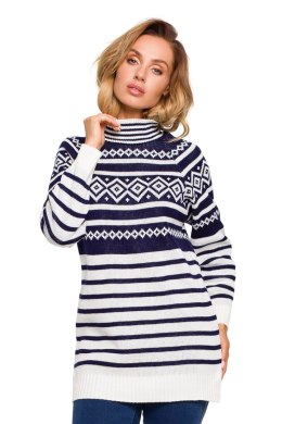 Sweter Damski Model MXS08 Navy - Moe Moe