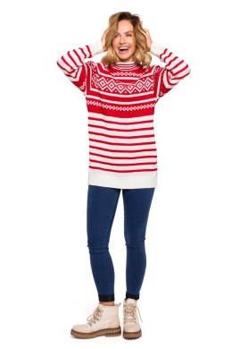 Sweter Damski Model MXS08 Red - Moe Moe