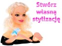 Lalka blondynka do stylizacji włosów dla dzieci 3+ Zestaw do czesania + Ozdoby akcesoria