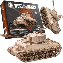 World Of Tanks Drewniane Klocki Puzzle Model 3D - M4A38 Sherman 1272 ele