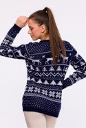 Sweter Damski Model MXS09 Navy - Moe Moe