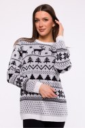 Sweter Damski Model MXS09 White - Moe Moe