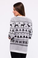 Sweter Damski Model MXS09 White - Moe Moe