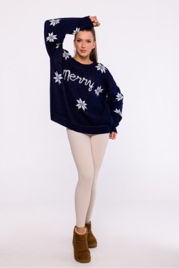 Sweter Damski Model MXS10 Navy - Moe Moe