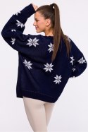 Sweter Damski Model MXS10 Navy - Moe Moe