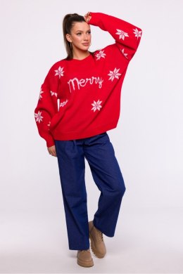 Sweter Damski Model MXS10 Red - Moe Moe