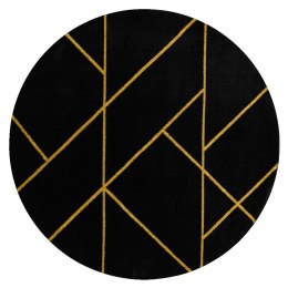 Dywan okrągły ESTEMA MARBLEGEO kolor czarny r120 Hakano - RUG/LU/ESTEMA/MARBLEGEO/BLACK+GOLD/R120