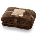 Koc HENRY kolor brązowy tłoczony żakardowo styl nowoczesny 220x240 - BLA/HENRY/BROWN/220X240