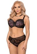 Biustonosz push up Biustonosz Usztywniany Model VB-401 Pink/Black - Vena Vena