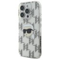 Karl Lagerfeld IML Karl Head Electroplated - Etui iPhone 16 Pro Max (przezroczysty)