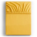 Prześcieradło AMBER kolor żółty styl klasyczny materiał jersey 220-240x220 DecoKing - FITTED/AMBER/ORA/220-240x200+30