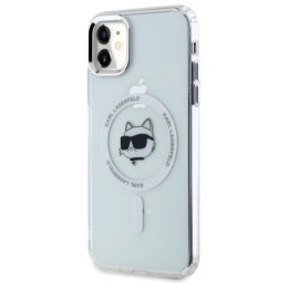 Karl Lagerfeld IML Metal Choupette Head MagSafe - Etui iPhone 11 (biały)