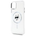 Karl Lagerfeld IML Metal Choupette Head MagSafe - Etui iPhone 11 (biały)