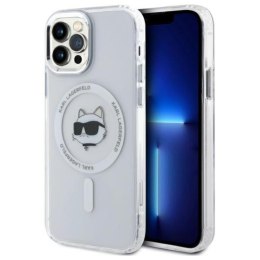 Karl Lagerfeld IML Metal Choupette Head MagSafe - Etui iPhone 12 / iPhone 12 Pro (biały)