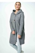 Sweter Kardigan Model M884 Light Grey - Figl Figl