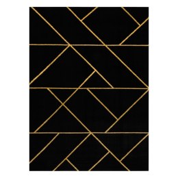 Dywan ESTEMA MARBLEGEO kolor czarny 80x150 Hakano - RUG/LU/ESTEMA/MARBLEGEO/BLACK+GOLD/80x150