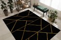 Dywan ESTEMA MARBLEGEO kolor czarny 80x150 Hakano - RUG/LU/ESTEMA/MARBLEGEO/BLACK+GOLD/80x150