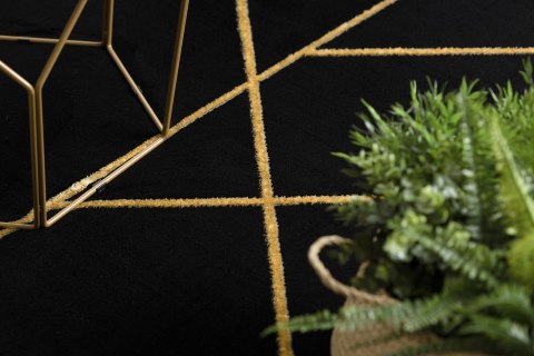 Dywan ESTEMA MARBLEGEO kolor czarny 80x150 Hakano - RUG/LU/ESTEMA/MARBLEGEO/BLACK+GOLD/80x150