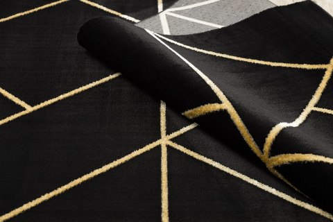 Dywan ESTEMA MARBLEGEO kolor czarny 80x150 Hakano - RUG/LU/ESTEMA/MARBLEGEO/BLACK+GOLD/80x150