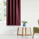 Zasłona BLACKOUT kolor bordowy    140x270 ameliahome - CURT/AH/BLACKOUT/PLEAT/BURGUNDY/140X270/1PC