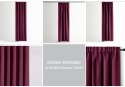 Zasłona BLACKOUT kolor fioletowy    140x270 ameliahome - CURT/AH/BLACKOUT/PLEAT/PLUM/140X270/1PC