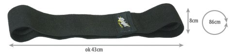 TAŚMA HIP BAND CZARNA r.L 86x8cm