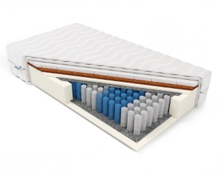 Materac pocket kokos lateks H2 H3 Porto Alegre 80x200x29 Aloe Vera