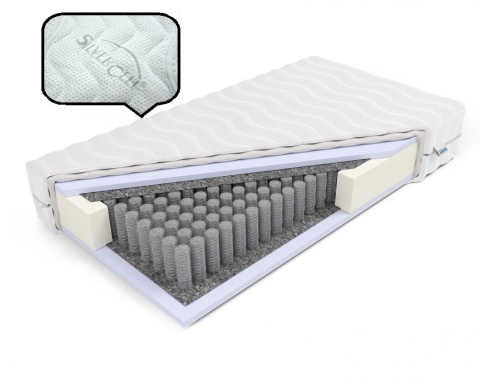 Materac pocket pianka HR H2 Penelopa 80x200x18 SilverActive