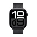 Crong Milano Steel - Pasek ze stali nierdzewnej do Apple Watch 38/40/41/42 mm (grafitowy)