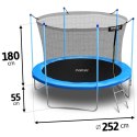 Trampolina ogrodowa 8ft/252cm z siatką wewnętrzną i drabinką Neo-Sport