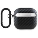 BMW Carbon Double Metal Logo - Etui AirPods 4 (czarny)